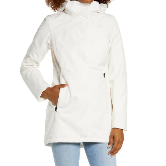 The North Face Insulated Ancha Parka II Waterproof Jacket White Womens Small - Picture 1 of 14